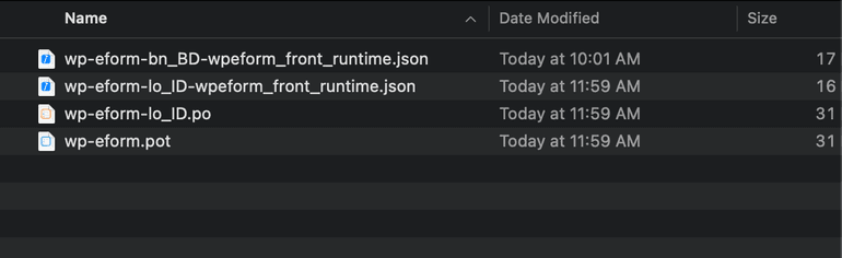 JS App PO File Locate JS App Po File
