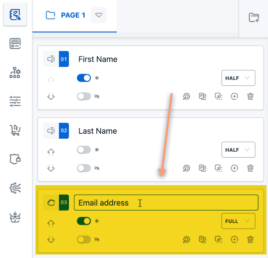 Add Email Field Add Email Field
