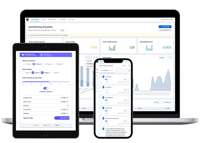 WPEForm WordPress Form Builder