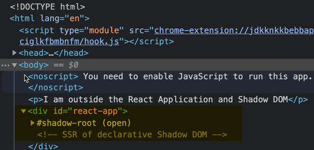 Chrome DevTool Shadow DOM Chrome DevTool Shadow DOM