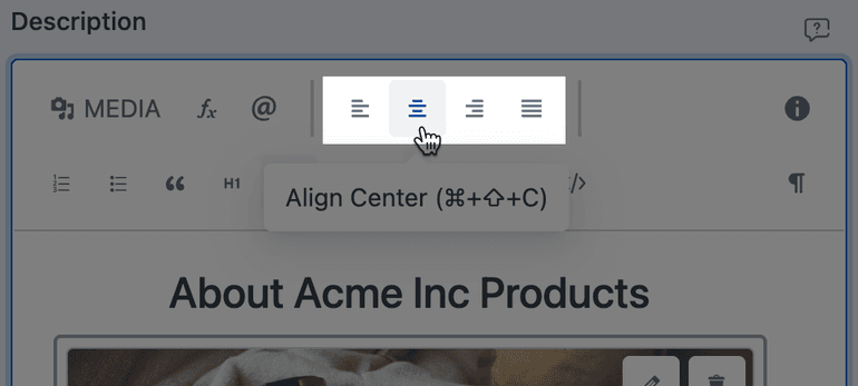 Text Alignment Align Elements