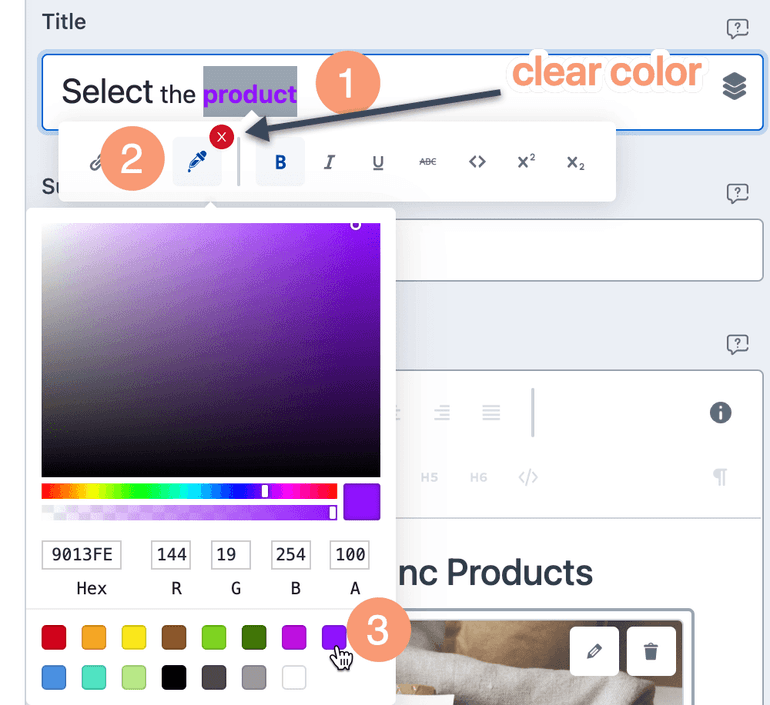 Change Text Color Text Color