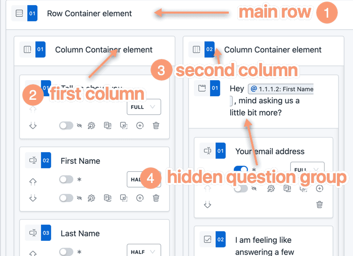 Form Overview Conditional logic in the form