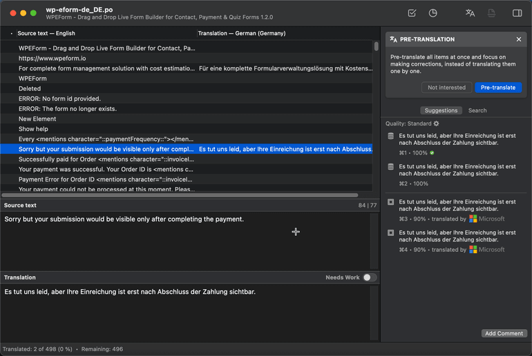 Translate in POEditor Translate in POEditor